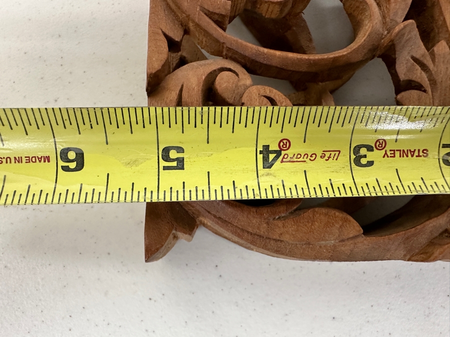 Just Added - Pair Of Relief Carved Wooden Panels 5W X 1.5D X 15H [Photo 8]