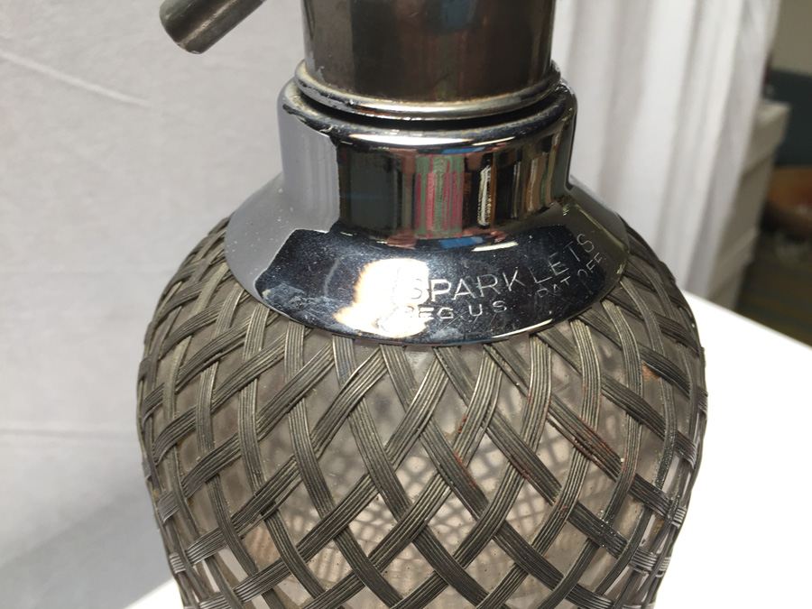 Vintage Wire Mesh Seltzer Bottle - Made in Czechoslovakia - Sparklets [Photo 10]