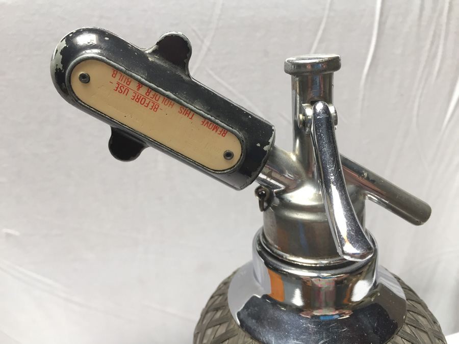 Vintage Wire Mesh Seltzer Bottle - Made in Czechoslovakia - Sparklets [Photo 6]