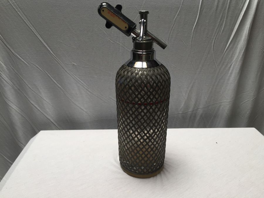 Vintage Wire Mesh Seltzer Bottle - Made in Czechoslovakia - Sparklets [Photo 1]