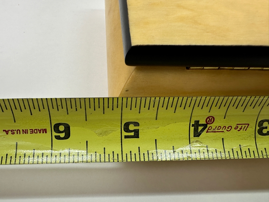 Just Added - Vintage Italian Inlaid Wooden Music Jewelry Box 5W X 5D X 2.5H [Photo 9]