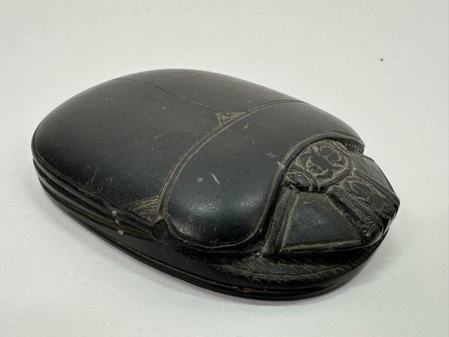 Just Added - Vintage Hand Carved Stone Scarab Beetle [Photo 3]