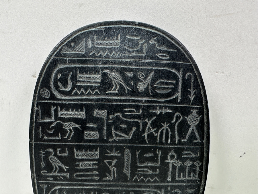 Just Added - Vintage Hand Carved Stone Scarab Beetle [Photo 9]