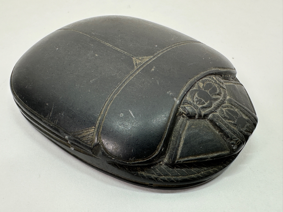 Just Added - Vintage Hand Carved Stone Scarab Beetle [Photo 4]