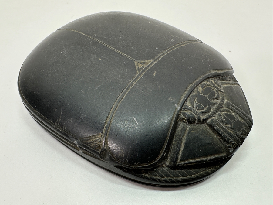 Just Added - Vintage Hand Carved Stone Scarab Beetle [Photo 5]
