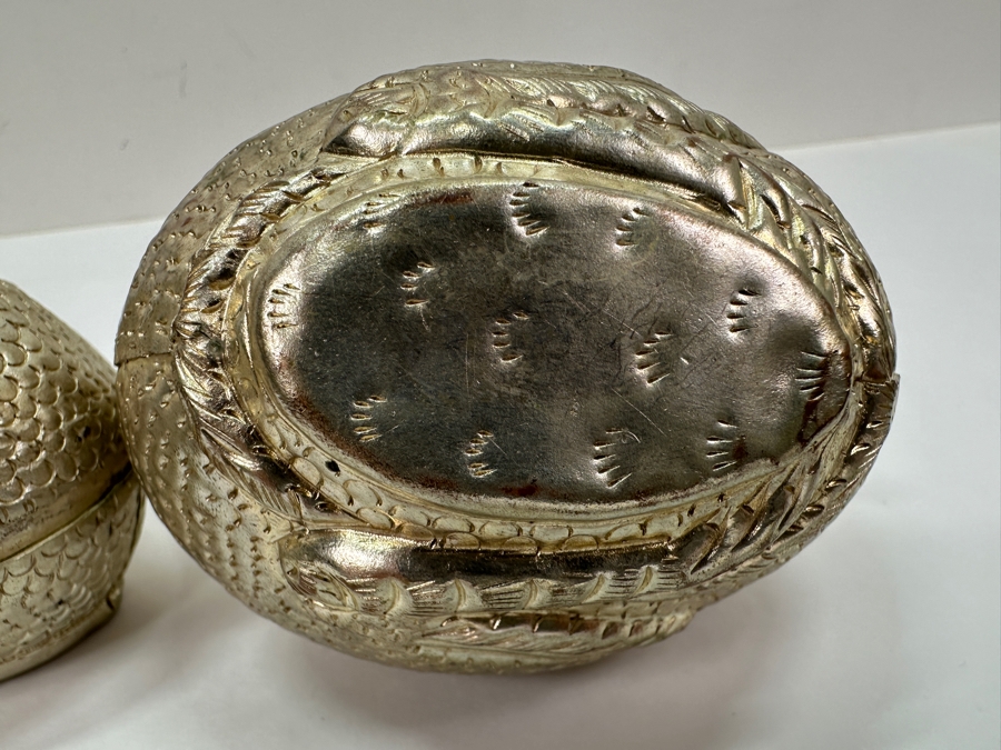 Collection of Handcrafted Cambodian Metal Figural Betel Boxes [Photo 6]