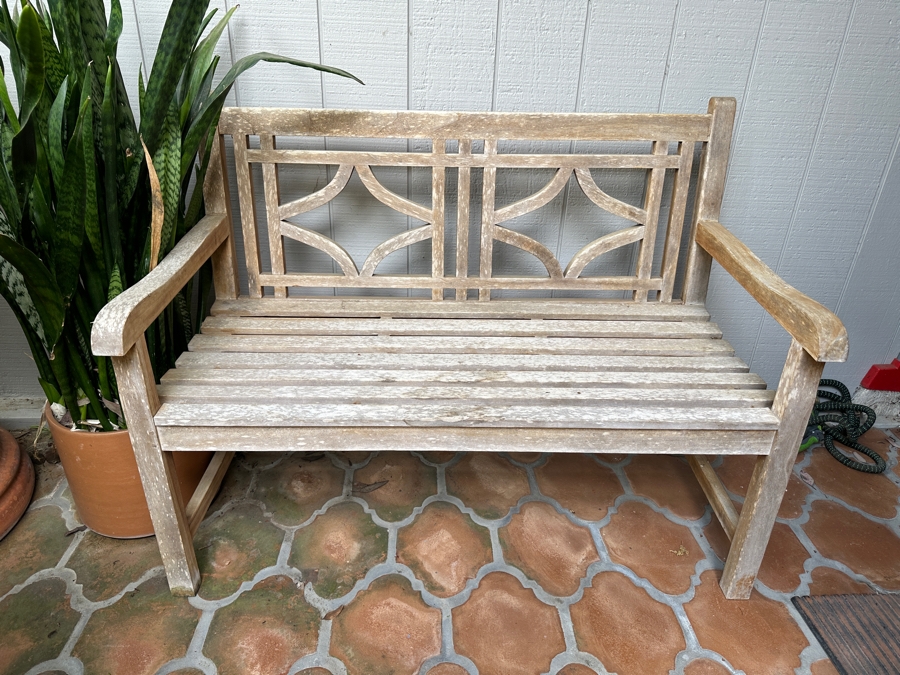 Teak Bench 47'W x 25'D x 36'H
