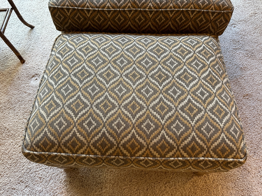 Lexington Upholstered Armchair (32'W x 44'D x 40'H) and Ottoman (28'W x 22'D x 16'H) [Photo 2]