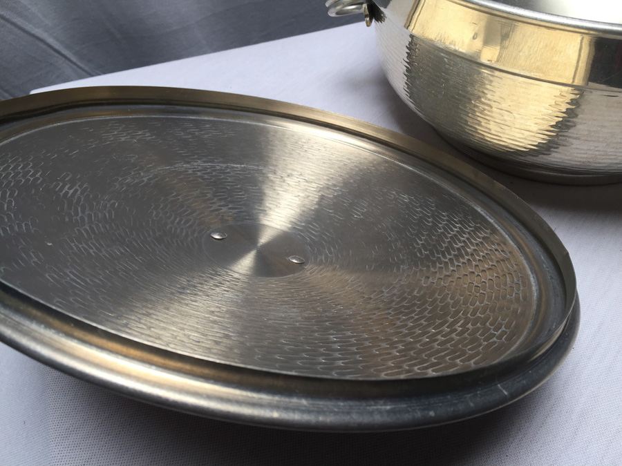 Hammered Aluminum Ice Bucket - Made in Italy [Photo 5]