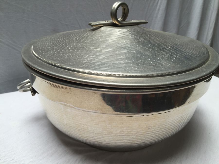 Hammered Aluminum Ice Bucket - Made in Italy [Photo 4]