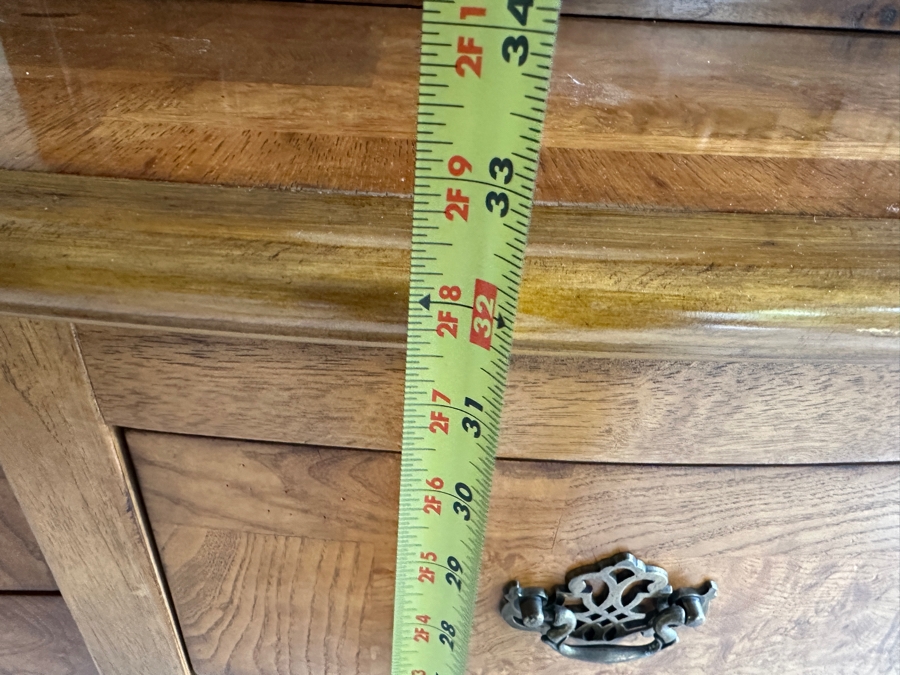 Burlwood Bombay Chest 52'W x 19'D x 33'H [Photo 7]