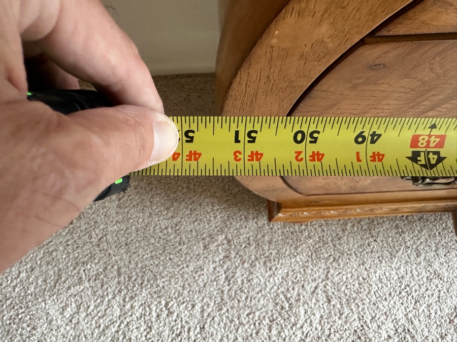 Burlwood Bombay Chest 52'W x 19'D x 33'H [Photo 5]