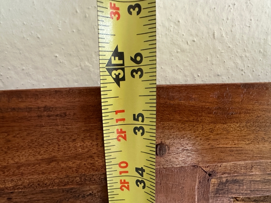 Just Added - Hand Carved Teakwood Mirror With Shutters 31W X 36H [Photo 6]