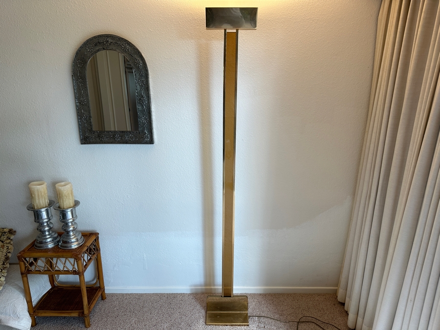 Just Added - Vintage Italian Brass Floor Lamp Milan 72H [Photo 8]