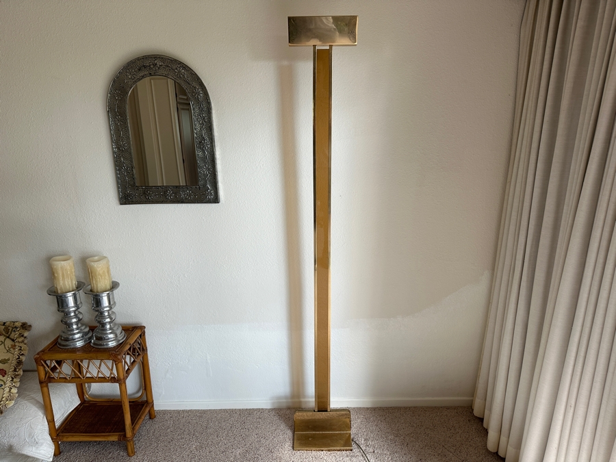 Just Added - Vintage Italian Brass Floor Lamp Milan 72H [Photo 2]