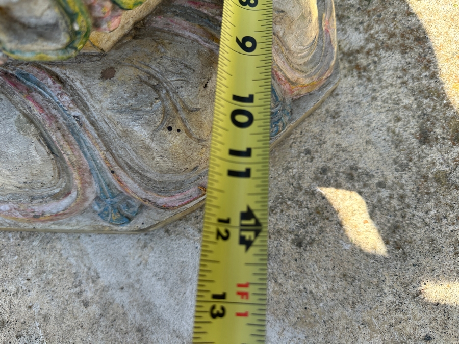 Intricately Carved Polychrome Hindu Temple Carving Statue Of Hindu Deity Shiva Parvati Kalyanam 33W X 12D X 56.5H Retails $29,000 [Photo 24]