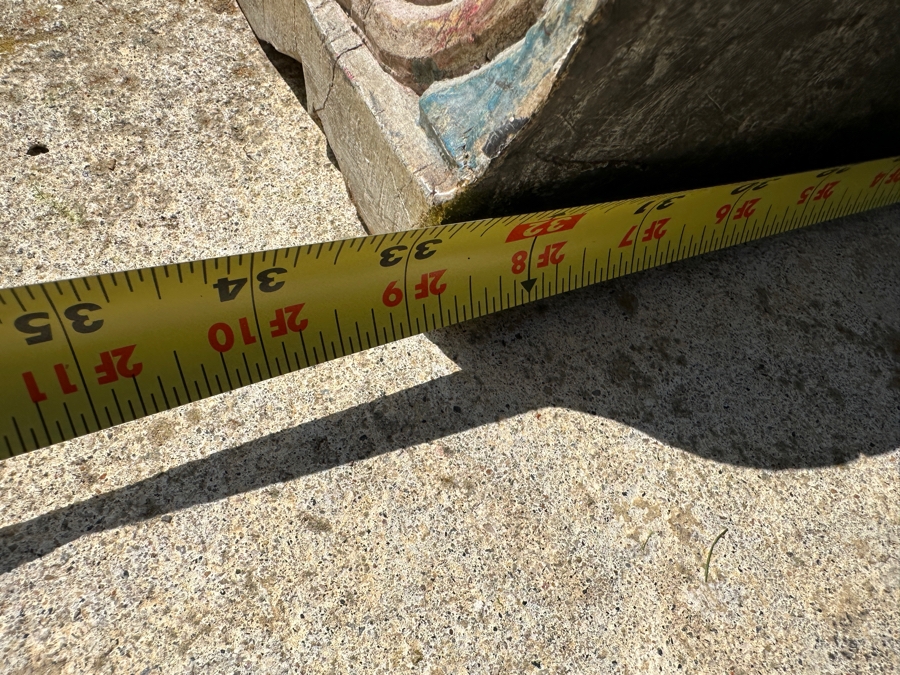 Intricately Carved Polychrome Hindu Temple Carving Statue Of Hindu Deity Shiva Parvati Kalyanam 33W X 12D X 56.5H Retails $29,000 [Photo 23]