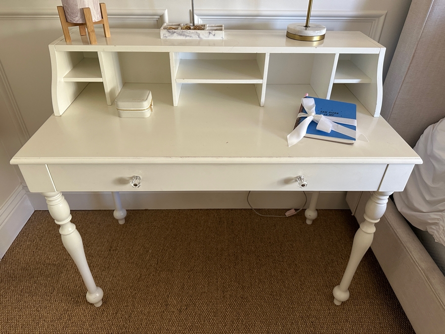 Just Added - Pottery Barn Kids White Desk 44W X 22D X 38H [Photo 2]