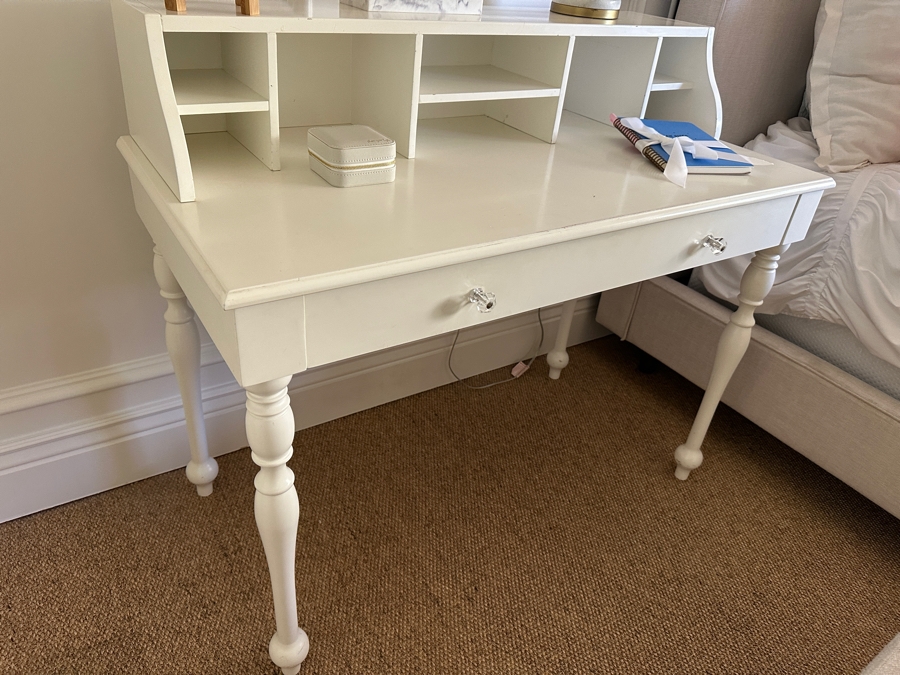 Just Added - Pottery Barn Kids White Desk 44W X 22D X 38H [Photo 3]