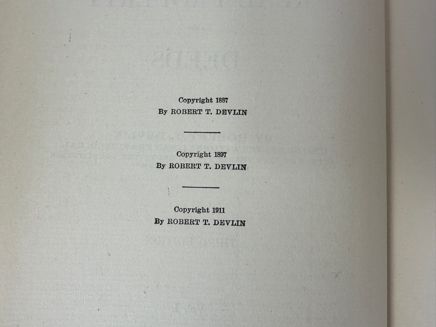 Just Added - Antique 1911 3rd Edition Law Books By Robert T. Devlin On Real Estate Deeds Volumes 1, 2 & 3 [Photo 4]
