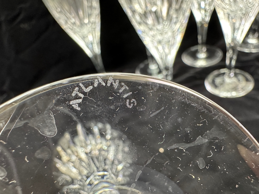 Atlantis Crystal Fantasy Cut Water Glasses 8'H [Photo 6]