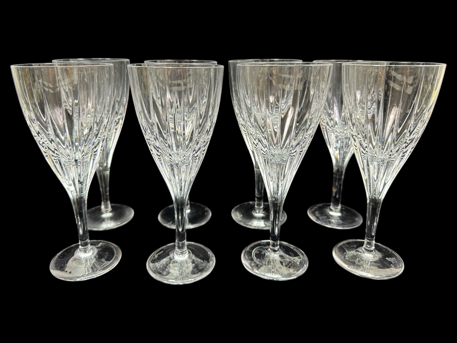 Atlantis Crystal Fantasy Cut Water Glasses 8'H
