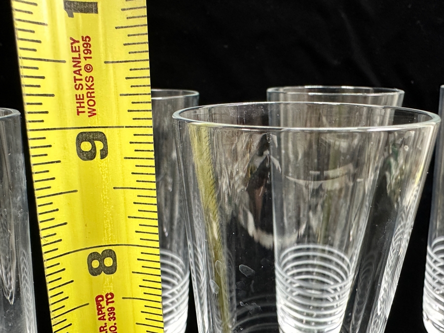 Set of (8) Pottery Barn Krosno Poland Champagne Glasses 9'H [Photo 5]