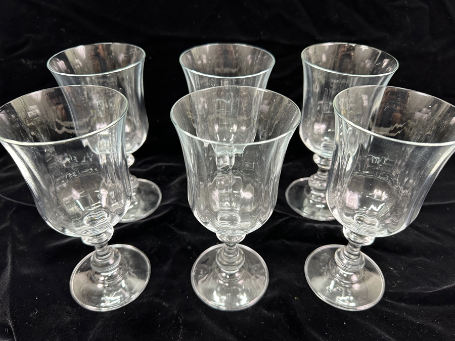 Set of (6) Mikasa French Countryside Crystal Water Goblet 7.5'H [Photo 2]