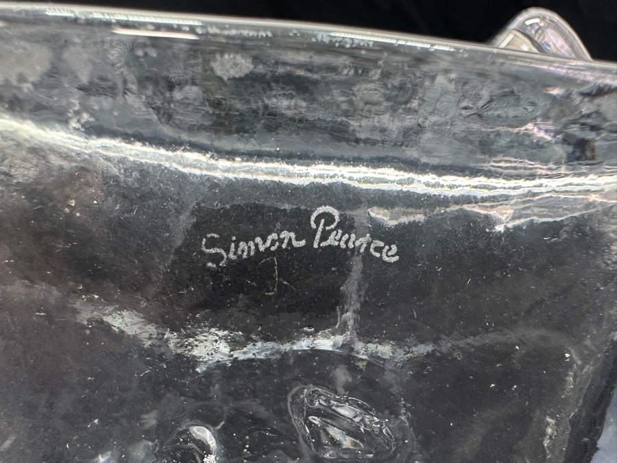 Simon Pearce Signed, Hand Blown Woodbury Pitcher 9.5'H Retails $180 [Photo 6]