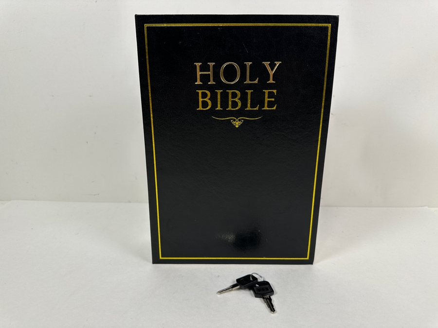 Holy Bible Book Safe with Keys 8'W x 2'D x 11'H [Photo 3]