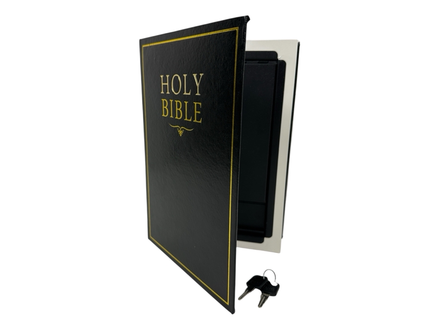 Holy Bible Book Safe with Keys 8'W x 2'D x 11'H