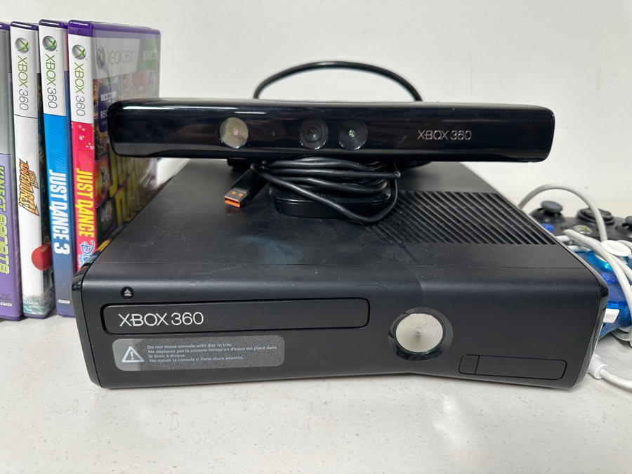 X-Box 360 with (2) Controllers and Assortment of Games [Photo 2]