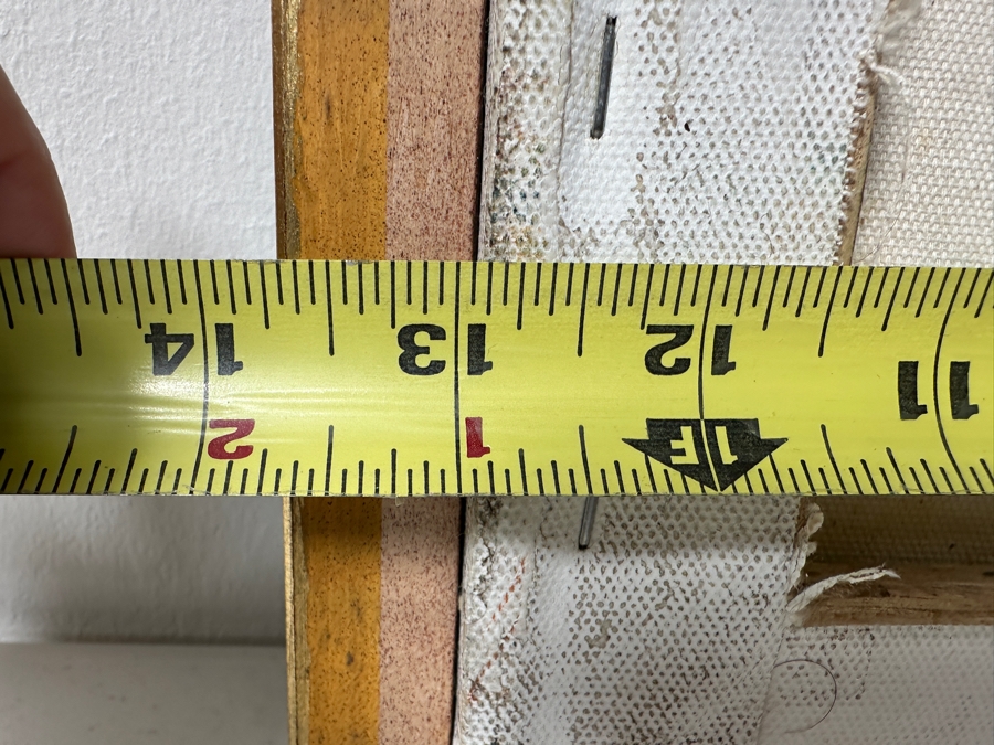 Just Added - Original Abstract Landscape Painting Signed On Verso Pantcho Atanasov 12 X 12 [Photo 13]