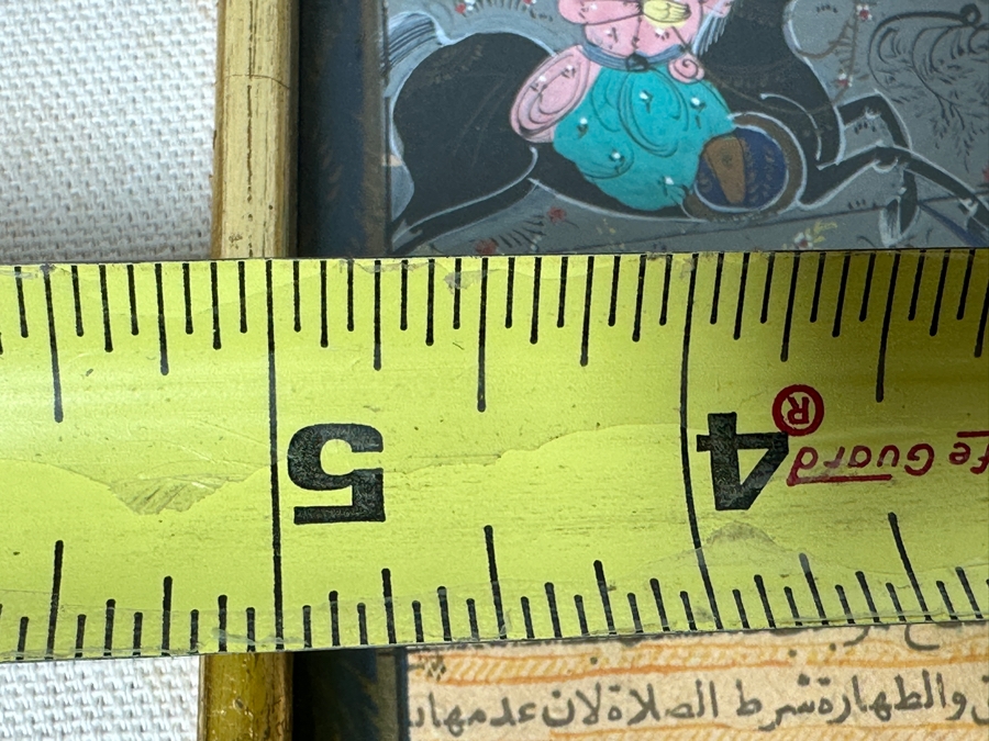 Just Added - Original Hand Painted Indian Miniature Painting 5 X 9.5 Framed 10 X 14 [Photo 10]