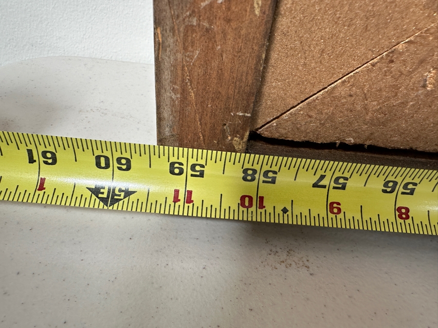 Just Added - Stunning Original Oil Painting On Canvas Of Mission San Juan Capistrano Signed Lower Right And Signed Verso Signature Illegible - Artist Was Featured On A Southwest Arts Festival In Indio Poster 48 X 36 Framed  [Photo 18]