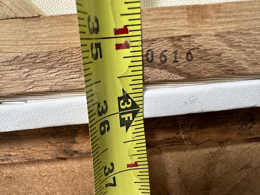 Just Added - Stunning Original Oil Painting On Canvas Of Mission San Juan Capistrano Signed Lower Right And Signed Verso Signature Illegible - Artist Was Featured On A Southwest Arts Festival In Indio Poster 48 X 36 Framed  [Photo 17]