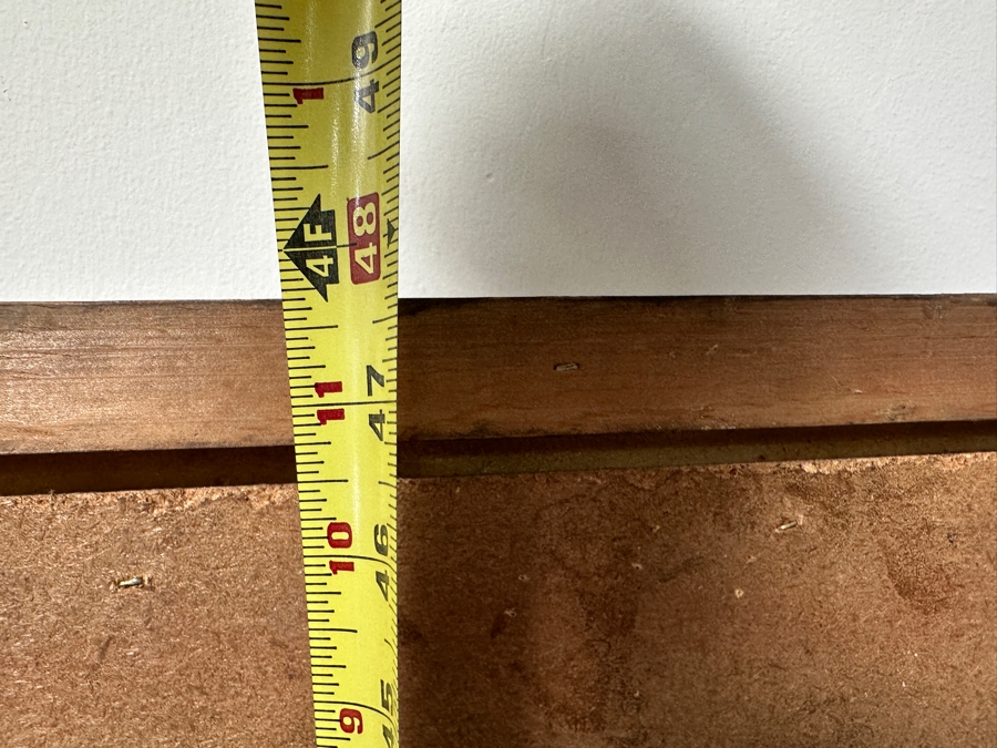 Just Added - Stunning Original Oil Painting On Canvas Of Mission San Juan Capistrano Signed Lower Right And Signed Verso Signature Illegible - Artist Was Featured On A Southwest Arts Festival In Indio Poster 48 X 36 Framed  [Photo 19]