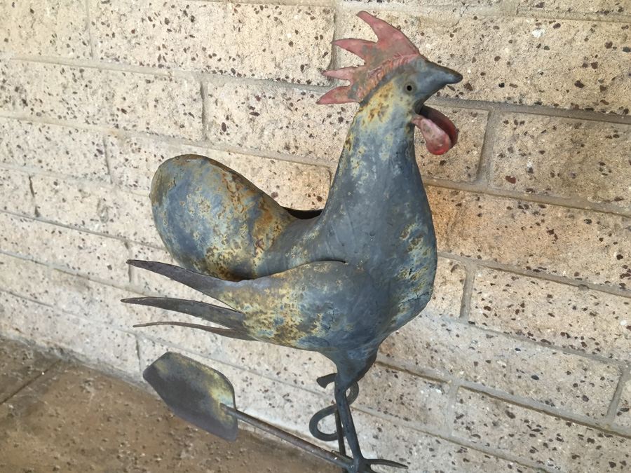 Hand Crafted by Canadian Artist - Metal Rooster Weather Vane - One Of A Kind [Photo 8]