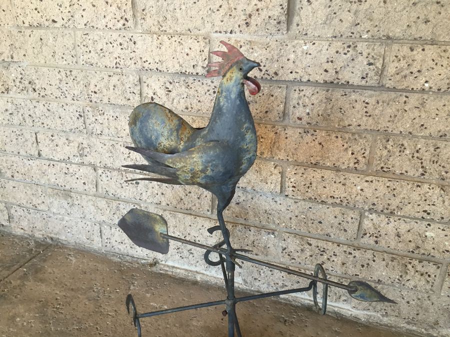 Hand Crafted by Canadian Artist - Metal Rooster Weather Vane - One Of A Kind [Photo 11]