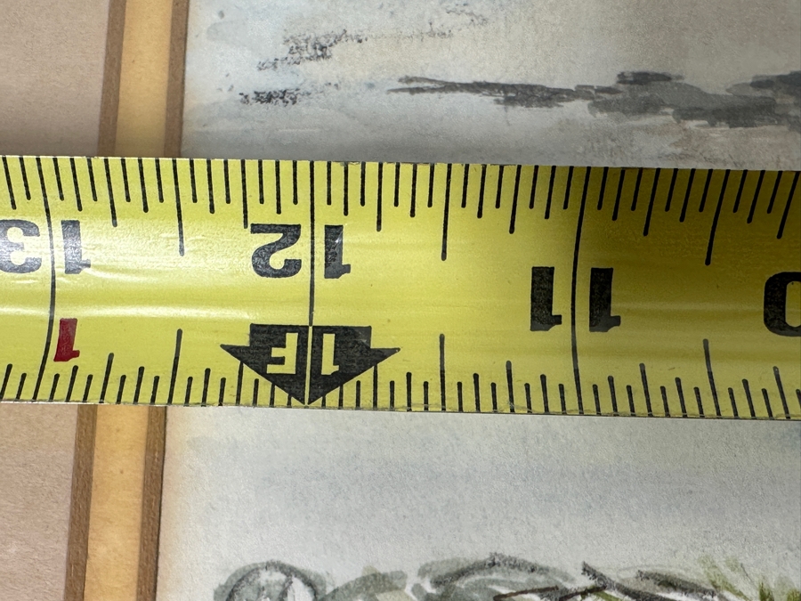 Just Added - Allison Merryn Galsworthy (A.M.G.) Original Watercolor Painting On Paper Of Cornwall, England Man O' War Cottage Cadgwith, Near Helston 12.5 X 9 Framed 18.5 X 14.5 [Photo 9]