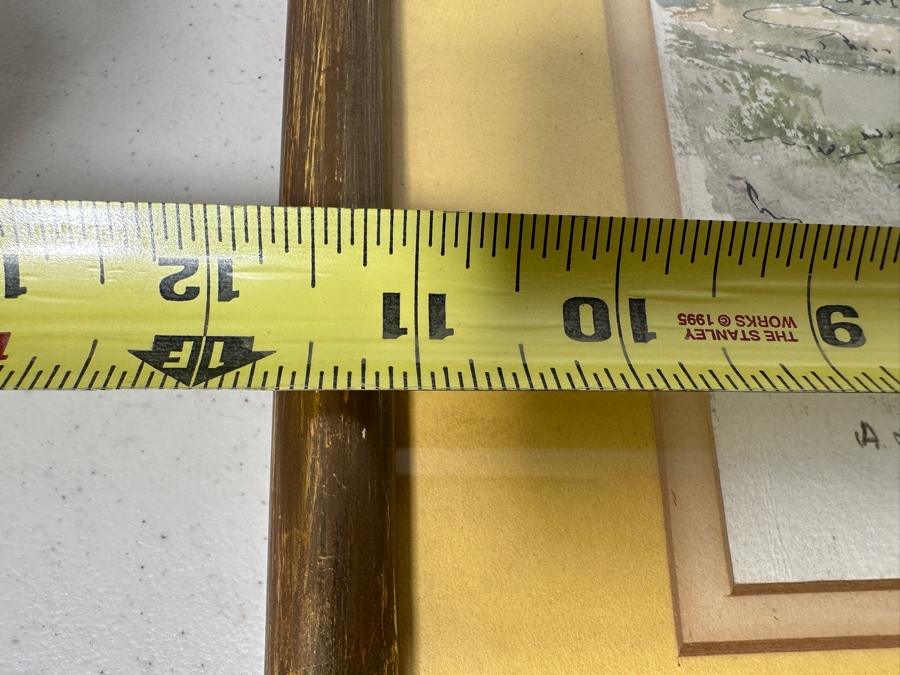 Just Added - Allison Merryn Galsworthy (A.M.G.) Original Watercolor Painting On Paper Of Cornwall, England Man O' War Cottage Cadgwith, Near Helston 7 X 10 Framed 11.5 X 14.5 [Photo 12]