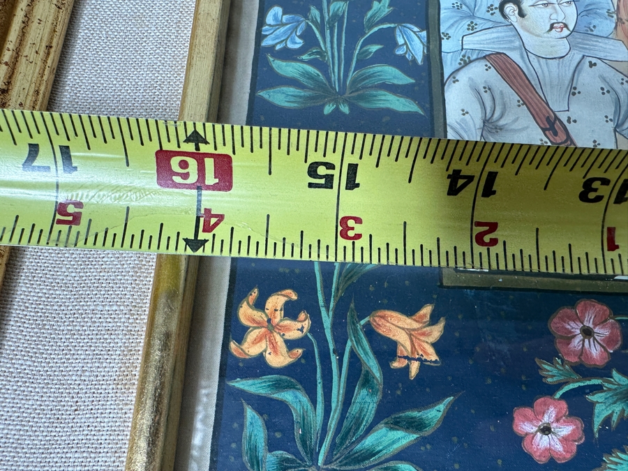 Just Added - Original Hand Painted Indian Painting 16 X 20 Framed 22.5 X 26.5 [Photo 11]