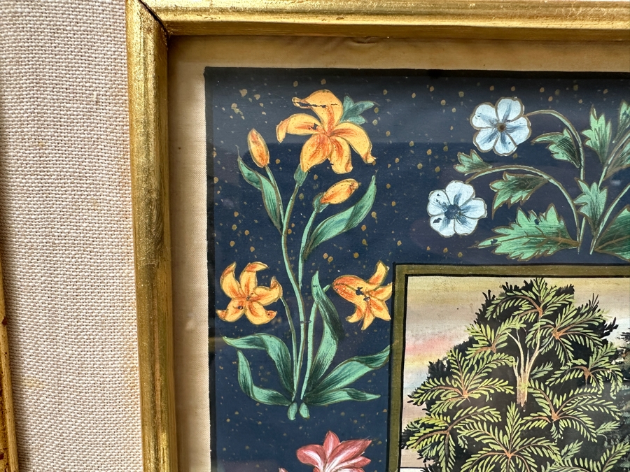 Just Added - Original Hand Painted Indian Painting 16 X 20 Framed 22.5 X 26.5 [Photo 10]