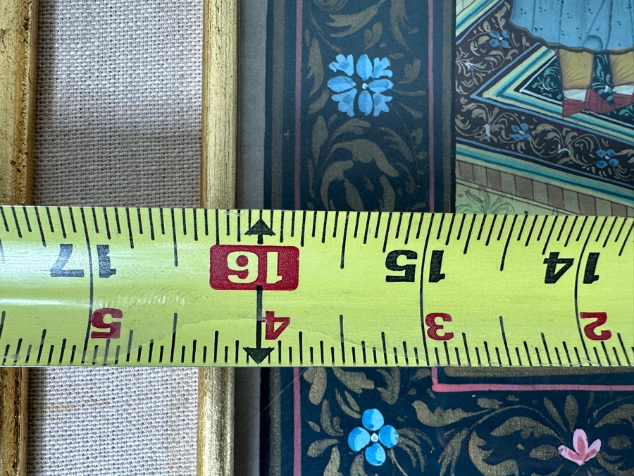 Just Added - Original Hand Painted Indian Painting 16 X 20 Framed 22.5 X 26.5 [Photo 14]