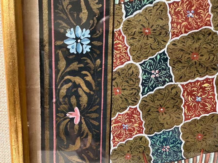 Just Added - Original Hand Painted Indian Painting 16 X 20 Framed 22.5 X 26.5 [Photo 12]
