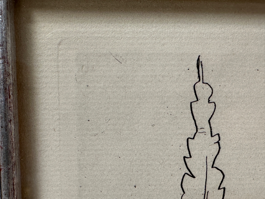 Just Added - Henri Matisse (1869-1954, French) Etching On Paper Titled 'La Cite-Notre Dame' From 1937 10.5 X 13.5 Framed 21.5 X 25 [Photo 8]