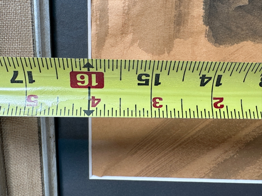 Just Added - Original Watercolor Painting On Paper Signed D. Stefano 16 X 19 Framed 26.5 X 32.5 [Photo 6]