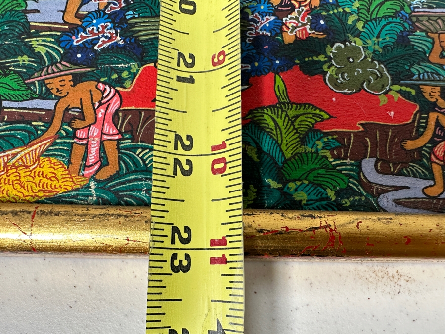 Just Added - Repun Penestanan Original Balinese Painting On Canvas 15 X 23 [Photo 12]