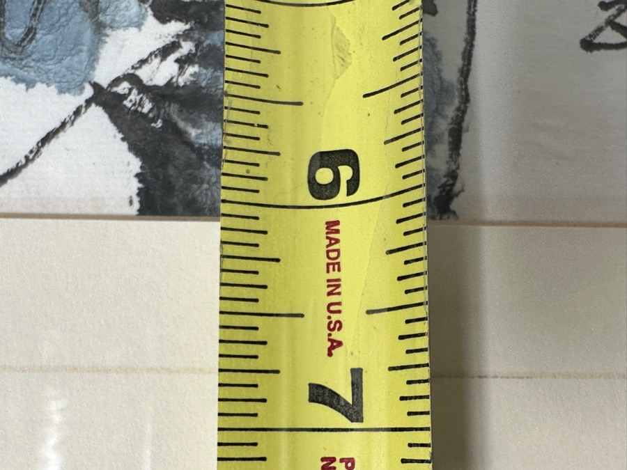 Just Added - Lu Yandong Original Zhong Kui Ink Watercolor Painting On Paper 6 X 6 Framed 14 X 14 [Photo 14]