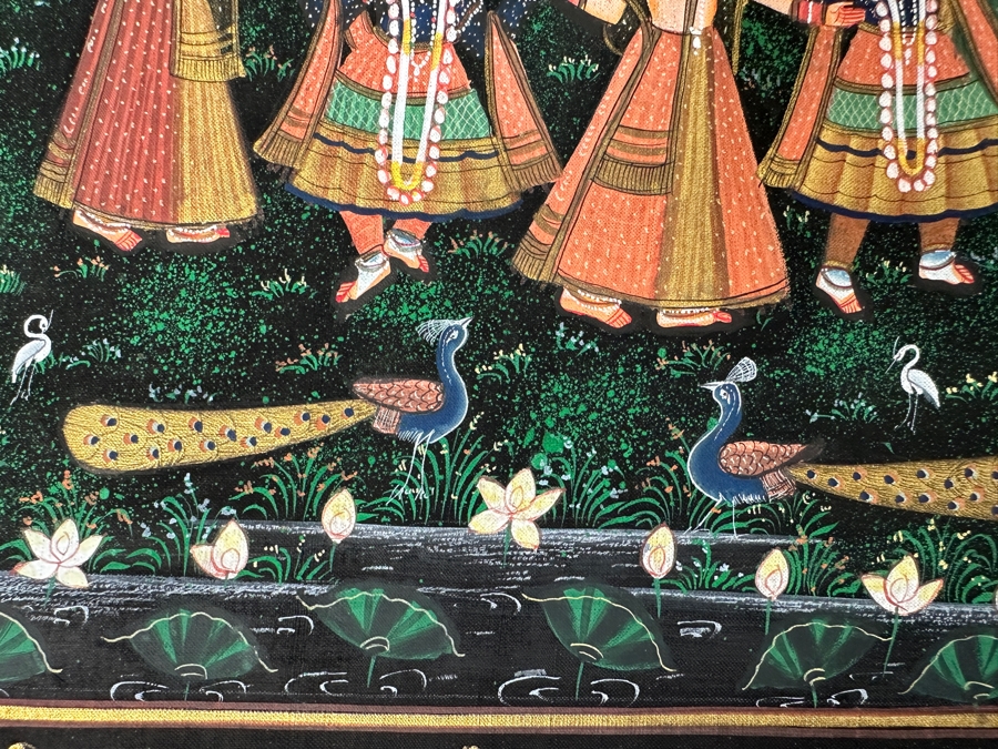 Just Added - Pair Of Original Hand Painted Indian Paintings 9 X 13 [Photo 6]